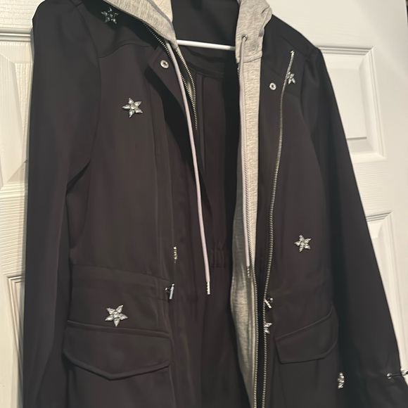 Inc jacket stone stars hooded rain coat - Picture 2 of 7